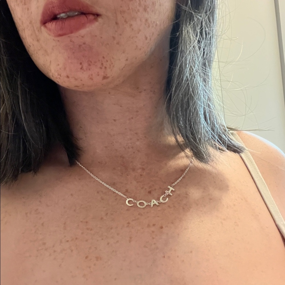Sterling “COACH” Letter Necklace- RARE vintage piece